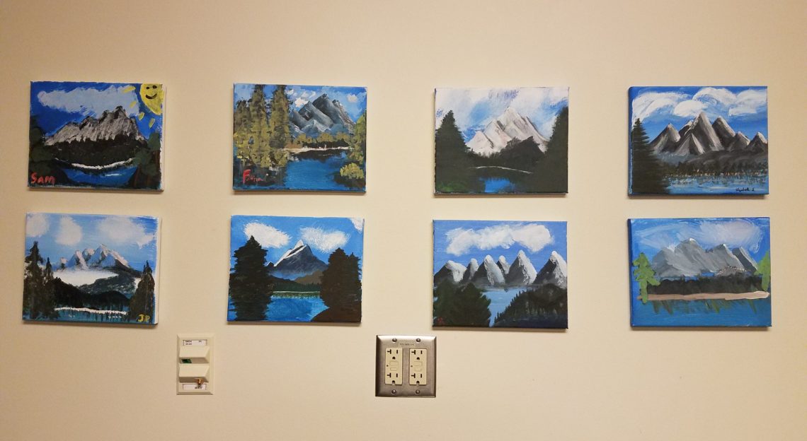 Bob Ross Paint Night arts, ink.